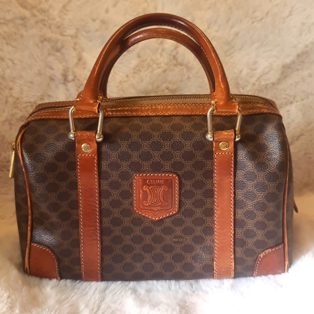 Celine boston macadam w/ COA (entrupy)